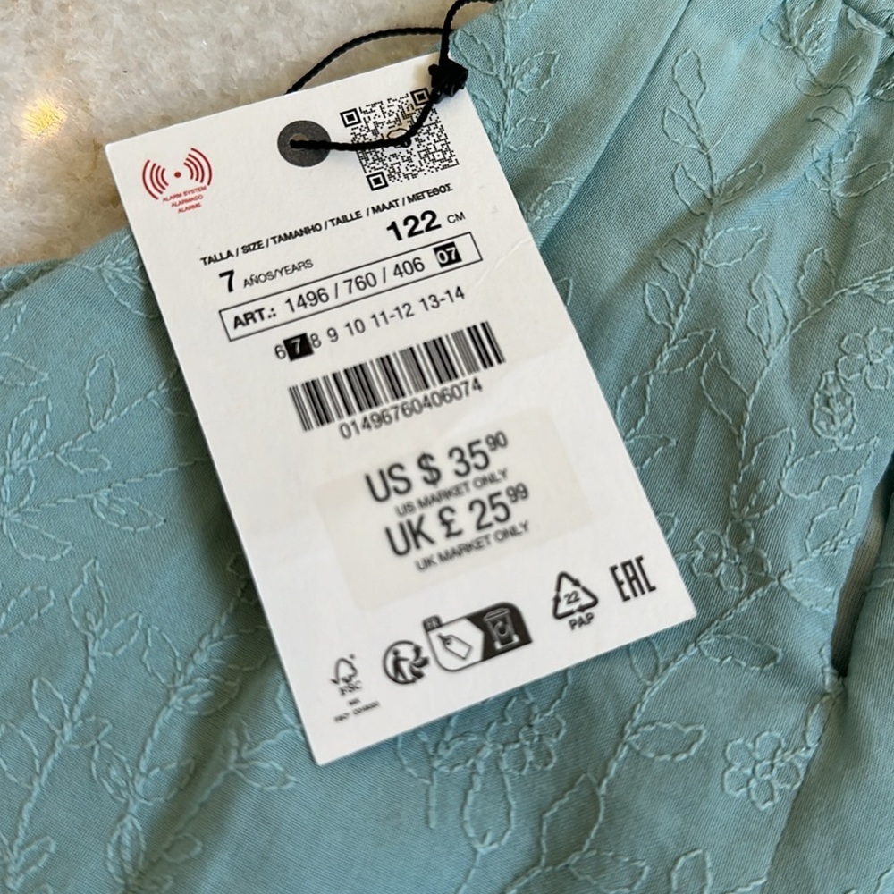 EMBROIDERED HALTER TOP Zara kids - Picture 5 of 5